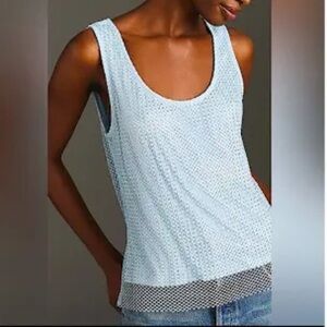 Anthropologie Light Blue Tank Top